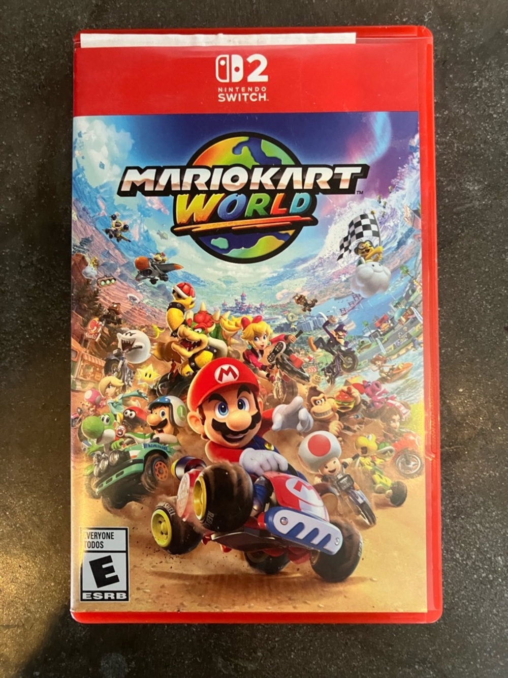 Nintendo Mario Kart World - Red Case with Colorful Cover Art